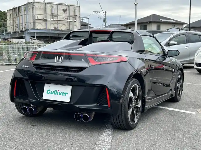 ホンダ Ｓ６６０ α 長崎県 2016(平28)年 7.5万km プレミアムミスティックナイトパール 純正ディスプレイオーディオ/USB・HDMI入力端子/プッシュスタート/スマートキー/ステアリングスイッチ/追従機能無しクルーズコントロール/ETC/バックカメラ/純正フロアマット/純正16インチアルミホイール/ロッソモデロスポーツマフラー/社外幌ルーフ/ABS/横滑り防止装置/オートライト/LEDヘッドライト/SRSダブル・サイドエアバッグ/車両取扱説明書/保証書/スペアキー