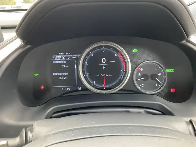 レクサス ＲＸ 450h Fスポーツ 滋賀県 2019(令1)年 5.5万km グラファイトブラックガラスフレーク ワンオーナー/車検８年10月まで/12.3インチワイドディスプレイ/　フルセグテレビ　Bluetooth対応/パノラミックビューモニター/黒革シート（全席シートヒーター）/　運転席&助手席ベンチレーション/3眼LEDヘッドライト/パノラマルーフ（チルド&アウタースライド式）/ヘッドアップディスプレイ/純正ドライブレコーダー/純正20インチアルミホイール/プッシュスタート/保証書/取扱説明書