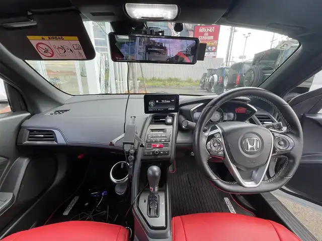 ホンダ Ｓ６６０ α 道央・札幌 2016(平28)年 3.5万km プレミアムスターホワイトP ・デジタルインナーミラー/・前後ドライブレコーダー/・赤革シートカバー/・バックカメラ/・ＥＴＣ/・アイドリングストップ/・プッシュスタート/・オートライト/・横滑り防止装置/・CTBA/・25年製、ＡＤＶＡＮ　ＮＮＥＯＶＡ　ＡＤ０９/・前後異径、純正ＡＷ