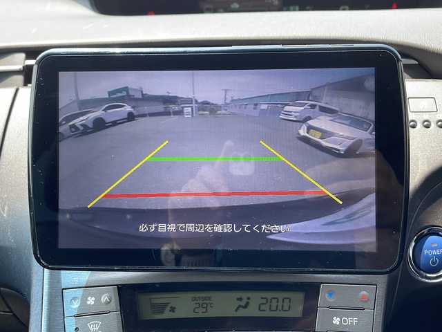 トヨタ プリウス S 山口県 2012(平24)年 15.9万km ブラック 社外フローティングメモリナビ/Bluetooth/フルセグTV/バックカメラ/スマートキー/プッシュスタート/キセノンライト/フォグライト/オートライト/ビルトインETC/ステアリングスイッチ/社外革調シートカバー/取扱説明書/スペアキー1個
