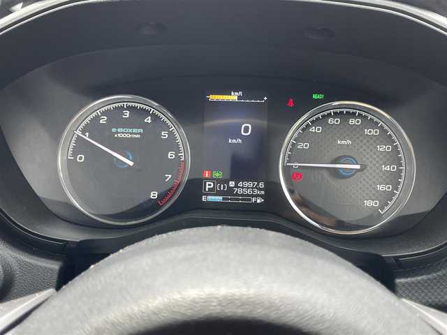 スバル フォレスター ハイブリッド アドバンス 滋賀県 2020(令2)年 7.9万km クリスタルブラックシリカ 禁煙車/純正8型ナビ【CD/DVD/USB/Bluetooth/フルセグ】/バック＆サイドカメラ/後席モニター【ALPINE】/デジタルインナーミラー/電動リアゲート/電動パーキング/ハーフレザーシート/全席シートヒーター/D/N席パワーシート/ステアリングヒーター/前後ソナー/ETC/パドルシフト