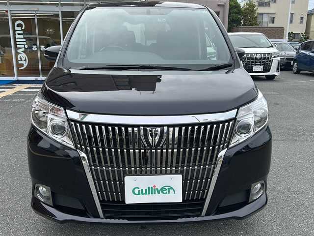 トヨタ エスクァイア Gi 千葉県 2015(平27)年 4.3万km スパークリングブラックパールクリスタルシャイン ワンオーナー/純正ナビ/フルセグテレビ/AM/FM/BT/バックカメラ/クルーズコントロール/両側パワースライドドア/ドライブレコーダー/二列目サンシェード/プッシュスタート/アイドリングストップ/ビルトインETC/ウォークスルー/純正フロアマット/横滑り防止装置/エコモード