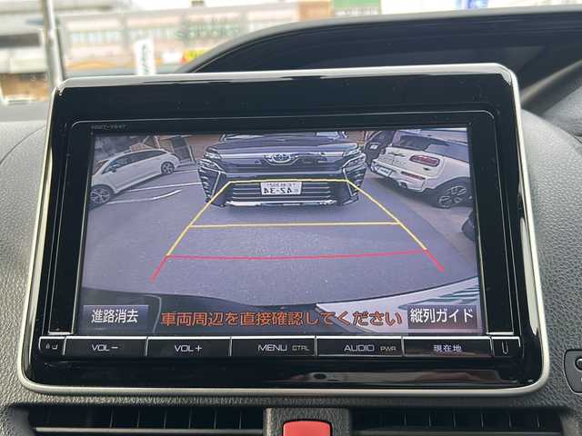 トヨタ エスクァイア Gi 千葉県 2015(平27)年 4.3万km スパークリングブラックパールクリスタルシャイン ワンオーナー/純正ナビ/フルセグテレビ/AM/FM/BT/バックカメラ/クルーズコントロール/両側パワースライドドア/ドライブレコーダー/二列目サンシェード/プッシュスタート/アイドリングストップ/ビルトインETC/ウォークスルー/純正フロアマット/横滑り防止装置/エコモード