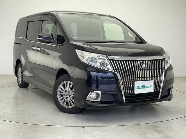 トヨタ エスクァイア Gi 千葉県 2015(平27)年 4.4万km スパークリングブラックパールクリスタルシャイン 純正ナビ(フルセグTV/AM/FM/BT/SD)/バックカメラ/クルーズコントロール/両側パワースライドドア/前後ドライブレコーダー/二列目サンシェード/プッシュスタート/アイドリングストップ/ビルトインETC/ウォークスルー/シートヒーター/純正フロアマット/純正15インチアルミ/純正ドアバイザー