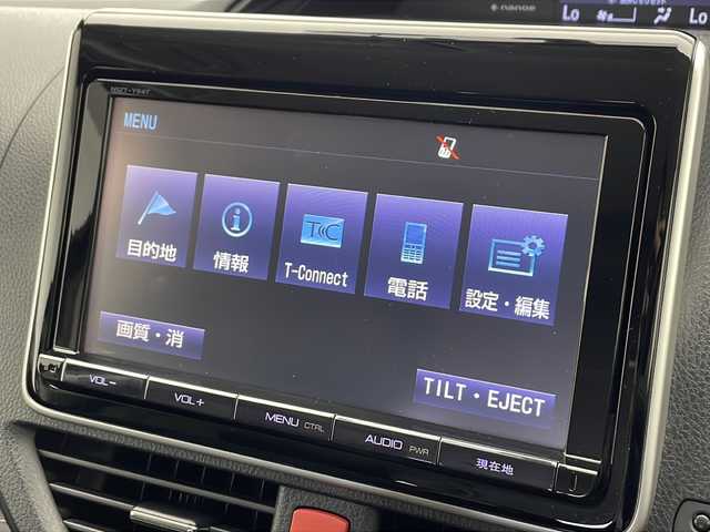 トヨタ エスクァイア Gi 千葉県 2015(平27)年 4.4万km スパークリングブラックパールクリスタルシャイン 純正ナビ(フルセグTV/AM/FM/BT/SD)/バックカメラ/クルーズコントロール/両側パワースライドドア/前後ドライブレコーダー/二列目サンシェード/プッシュスタート/アイドリングストップ/ビルトインETC/ウォークスルー/シートヒーター/純正フロアマット/純正15インチアルミ/純正ドアバイザー