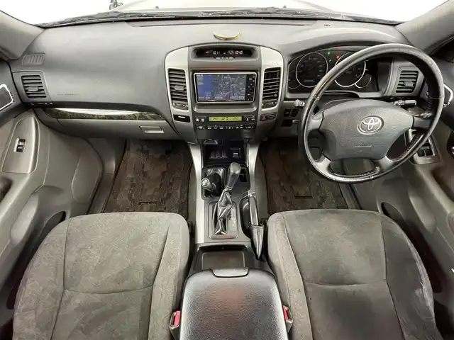 トヨタ ランドクルーザー プラド TX－LTD 福島県 2009(平21)年 12.5万km ブラック ４WD/サンルーフ/トヨタオートアラート/純正7インチナビ/・ワンセグ/TV/SD/AUX/CD/DVD/HDD/AM/FM/・バックカメラ/ETC/フォグライト/・オートライト/・ヘッドライトレベライザー/革巻きハンドル/アルカンターラシート/・3列シート/ルーフレール/ドアバイザー/純正フロアマット/純正17インチアルミ/リモコンキー