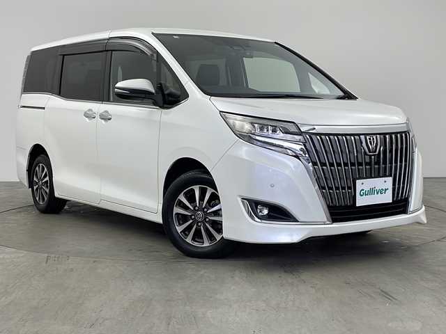 トヨタ エスクァイア Gi 兵庫県 2018(平30)年 3.9万km ホワイトパールクリスタルシャイン ・ワンオーナー車/・ALPINE9型ナビ/BT/CD/DVD/SD/USB/TV/・バックカメラ/・トヨタセーフティセンス/・プリクラッシュセーフティ/・レーンディバーチャーアラート/・オートマチックハイビーム/・先行車発進告知機能/・クルーズコントロール/・横滑り防止装置/・クリアランスソナー/・アイドリングストップ/・両側パワースライドドア/・ステアリングスイッチ/・ビルトインETC/・純正フロアマット/・MTモード付AT/・LEDヘッドライト/・LEDフォグランプ/・純正15インチアルミホイール/・前後ドライブレコーダー/・ビルトインETC/・スマートキー/・取扱説明書/・保証書