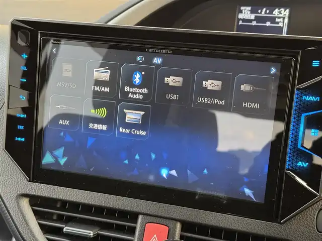 トヨタ ヴォクシー ZS 煌 愛媛県 2015(平27)年 9万km ブラック カロッツェリア 9インチナビ/フルセグTV DVD SD MSV Bluetooth/カロッツェリア フリップダウンモニター/両側パワースライドドア/バックカメラ/LEDヘッドライト/オートライト/フォグランプ/7名乗車/ドライブレコーダー　ZDR012/ビルトインETC/純正フロアマット/後席エアコン/スマートキー2個/純正16インチアルミ/取扱説明書・保証書/禁煙車