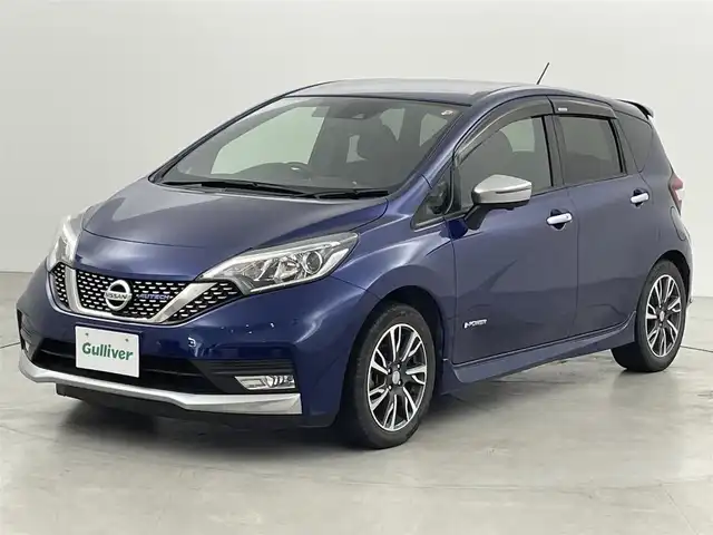 日産 ノート e-パワーオーテック スポーツスペック 福岡県 2019(令1)年 6.1万km オーロラフレアブルーパール 純正ナビ（フルセグＴＶ）　/全方位カメラ　/ＥＴＣ　/インテリジェントルームミラー　/ＡＣＣ　/コーナーセンサー　/エマージェンシーブレーキ　/レーンキープ　/アイドリングストップ　/ＬＥＤ　/サマータイヤ４本積み込み