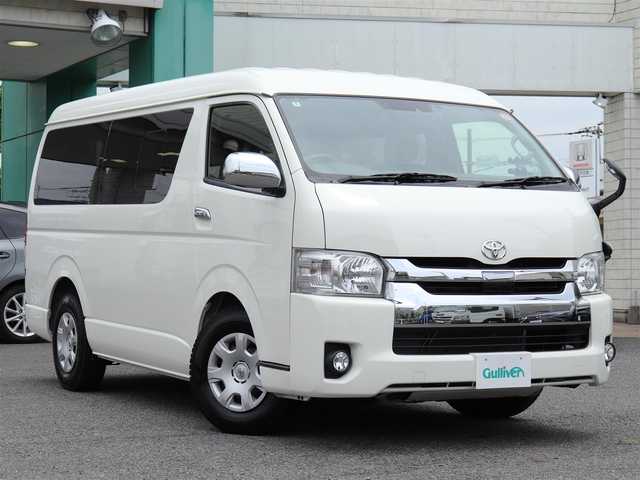 トヨタ ハイエース GL ロング 神奈川県 2020(令2)年 0.8万km パール 純正フリップダウンモニター/片側パワースライドドア/ビルトイETC/ドラレコ（前後）/純正フロアマット/フルセグTV/バックカメラ/イージークロザーバックドア/オプティトロンメーター/プライバシーガラス/アクセサリーコンセント