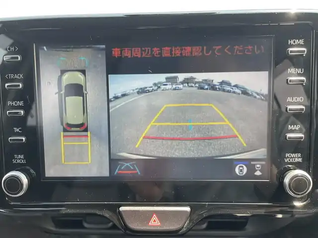トヨタ ヤリスクロス ハイブリッド Z 熊本県 2021(令3)年 9.2万km ブラックマイカ/ベージュ 2トーン ワンオーナー/純正ディスプレイオーディオ/・AM/FM/BT/・アップルカープレイ／アンドロイドオート/・フルセグTV/・ナビキット/全周囲カメラ/トヨタセーフティセンス/・レーントレーシングアシスト/・プリクラッシュセーフティ/・ブラインドスポットモニター/・クリアランスソナー/・リアクロストラフィックアラート/・パーキングサポートブレーキ/・ロードサインアシスト/・オートマチックハイビーム/先行車発進お知らせ機能/前後ドライブレコーダー/D席パワーシート/・D/N席シートヒーター/電動リアゲート/オートライト/・ヘッドライトレベライザー/・LEDヘッドライト/ドアバイザー/革巻きステアリング/・ステアリングリモコン/電動格納ミラー/・ウィンカーミラー/電動パーキングブレーキ/・ブレーキホールドスイッチ/EVMODE/DRIVEMODE/純正アルミホイール/純正フロアマット/スマートキー/・スペアキー