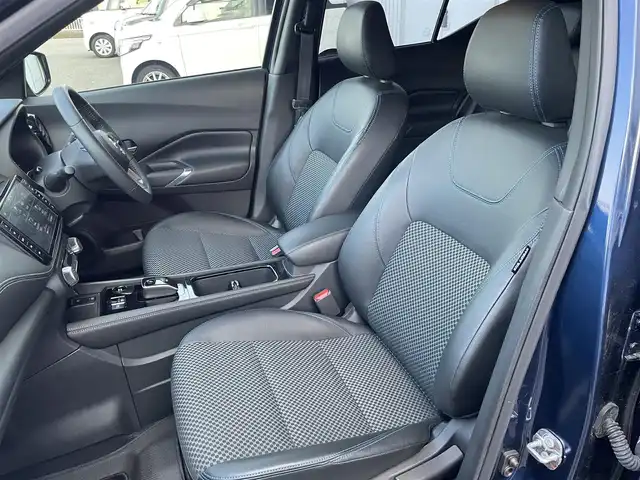 日産 キックス X 神奈川県 2022(令4)年 0.4万km 青Ⅱ 純正メモリナビ/(フルセグ/Bluetooth/SD/DVD/USB)/アラウンドビューモニター/プロパイロット/レーダークルーズコントロール/前方ドライブレコーダー/ビルトインETC/インテリジェントエマージェンシーブレーキ/デジタルインナーミラー/前席シートヒーター/ステアリングヒーター/電動パーキングブレーキ/オートブレーキホールド/純正フロアマット/横滑り防止装置/取扱説明書/保証書/スペアキー×1