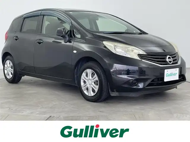 日産 ノート X DIG－S 大分県 2014(平26)年 4.1万km スーパーブラック 社外SDナビ/（フルセグ/CD/DVD/Bluetooth）/ETC/オートライト/ヘッドライトレベライザー/オートエアコン/電動格納ミラー/アイドリングストップ/プッシュスタート・スマートキー