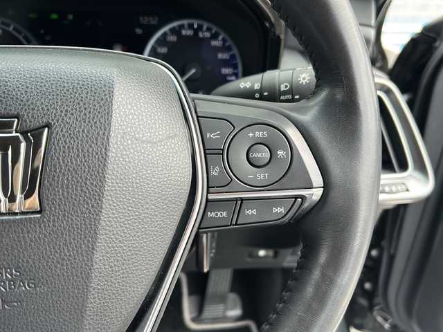 トヨタ クラウン ハイブリッド RS リミテッドⅡ 広島県 2022(令4)年 2.9万km プレシャスブラックパール 禁煙車/TRDエアロ(F.S.R)/トヨタセーフティセンス/・プリクラッシュセーフティ/・オートマチックハイビーム/・LDA/LTA/・レーダークルーズコントロール/・RSA/・先行車発進告知/BSM/HUD/クリアランスソナー/純正12.3インチコネクティッドナビ/・フルセグTV/Bluetooth/CD/DVD/AM/FM/TVキャンセラー/パノラミックビューモニター/シーケンシャルウインカー/レザーシート/前席パワーシート/前席シートヒーター/シートベンチレーション/革巻きステアリング/ステアリングヒーター/ステアリングスイッチ/LEDヘッドライト/フォグランプ/オートライト/AC100V1500Wコンセント/ビルトインETC2.0/ドライブレコーダー（DC-DR652）/純正18インチAW/プッシュスタート/スマートキー/スペアキー