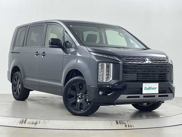 三菱 デリカＤ：５ シャモニー 埼玉県 2025(令7)年 0.1千km グレーⅡ 登録済未使用車/三菱e-Assist/全方位カメラ/両側パワースライドドア/電動リアゲート/ハーフレザーシート/運転席パワーシート/シートヒーター/ステアリングヒーター/パドルシフト/純正１８インチアルミホイール/AC100V/プッシュスタート/スマートキー/スペアキー１本