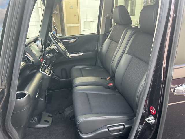 ホンダ Ｎ ＢＯＸ カスタム G ターボ Lパッケージ 東京都 2016(平28)年 7.3万km プレミアムベルベットパープル・パール GathersフルセグTVナビ（VXM-175VFNi）/・Bluetooth/AUX/USB/純正15インチアルミホイール/純正フロアマット/バックカメラ/ETC/両側パワースライドドア/横滑り防止装置/盗難防止装置/ドアバイザー/オートライト/後席サンシェード/プッシュスタート/後席チップアップシート/スマートキー/スペアキー1本/保証書