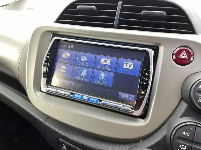 ホンダ フィット ハイブリット 10thアニバーサリー 福井県 2011(平23)年 8.5万km アズールブルーメタリック 純正ナビ/CD/DVD/Bluetooth/TV/クルーズコントロール/バックカメラ/オートライト/ETC/スマートキー/ドアバイザー