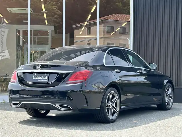 メルセデス・ベンツ Ｃ２２０ｄ アバンギャルド　AMGライン 福岡県 2019(平31)年 3.6万km オブシディアンブラック 純正ナビ/BT/USB/SD/フルセグ/ブルメスターサウンド/Applecarplay/バックカメラ/ETC2.0/アンビエントライト/エアサス/ACC/レーンキープアシスト/ブラインドスポットモニター/アクティブブレーキアシスト/革巻きステアリング/パドルシフト/ステアリングスイッチ/HUD/ブラックレザーシート/パワーシートD-N/シートヒーターD-N/シートメモリD-N/電動リヤゲート/LEDヘッドライト/オートライト/フォグライト（リヤ）/コーナーセンサー前後/純正フロアマット/純正18AW