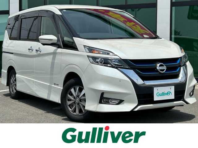 日産 セレナ e－パワー ハイウェイスター V 和歌山県 2018(平30)年 5万km ブリリアントホワイトパール 純正９インチナビ/フルセグTV/アラウンドビューモニター/デジタルインナー/（BT/USB/CD/DVD)/エマージェンシーブレーキ/プロパイロット/車線逸脱警報/ソナー/両側パワースライドドア/ハンズフリーオートスライドドア/純正フロアマット/純正アルミホイール/ビルトインETC/前席シートヒーター/ステアリングヒーター/LEDヘッドライト/フォグランプ/オートライト