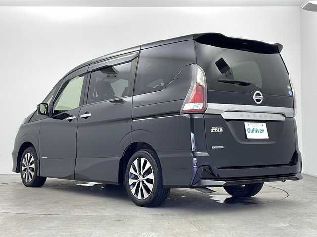日産 セレナ ハイウェイスターVセレクションⅡ 鹿児島県 2019(令1)年 5.1万km ダイヤモンドブラック 純正9インチナビ/（フルセグ/BT/DVD/CD/USB）/フリップダウンモニター/アラウンドビューモニター/ステアリングスイッチ/クルーズコントロール/両側パワースライドドア/衝突軽減ブレーキ/レーンキープアシスト/クリアランスソナー/標識認識/ドライブレコーダー/ETC/スマートキー/プッシュスタート/LEDヘッドライト/オートライト/フォグライト/電動格納ミラー/純正フロアマット/サイドバイザー