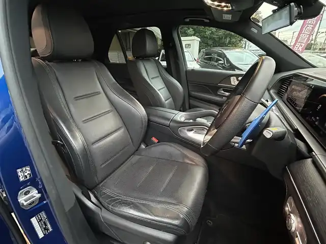 メルセデス・ベンツ ＧＬＥ４００ｄ 4MATIC スポーツ 大阪府 2021(令3)年 4.7万km ブリリアントブルーM ワンオーナー/パノラミックスライディングルーフ/ブルメスターサウンド/置くだけ充電/パドルシフト/1，2列目パワーシート/1，2列目シートヒーター/前席エアシート/社外前後ドラレコ(MRC-2020R)/前席温冷機能付きカップホルダー/レーダーセーフティングパッケージ/　・ESP/　・パークトロニック/　・カラーヘッドディスプレイ/　・アクティブステアリングアシスト/　・アクティブレーンキーピング/　・DSR/　・乗車時下降（エアサス）/　・道路標識アシスト/　・アクティブブレーキアシスト/　・アテンションアシスト/　・ブラインドスポットアシスト/　・レーンチェンジアシスト