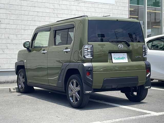 ダイハツ タフト G ターボ 静岡県 2021(令3)年 8.2万km フォレストカーキメタリック 純正ナビ/AM/FM/フルセグ/BT/クルーズコントロール/全方位カメラ/電動パーキング/前席シートヒーター/衝突軽減ブレーキ/パーキングアシスト/横滑り防止装置/USBポート
