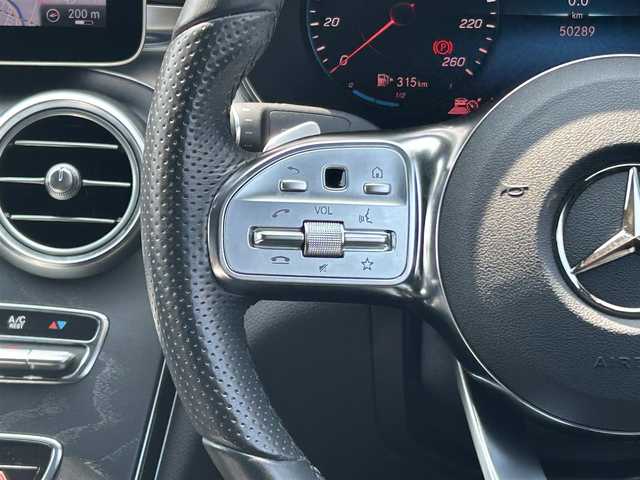 メルセデス・ベンツ Ｃ２２０ｄ ローレウスED スポーツプラスPKG 福岡県 2021(令3)年 5.1万km ポーラホワイト レーダーセーフティパッケージ/アダプティブクルーズコントロール/ブラインドスポットモニター/レーンキープアシスト/アクティブセーフティブレーキ/ワイヤレス充電/ヘッドアップディスプレイ/純正ナビ/Applecarplay/androidauto/フルセグTV/バックカメラ　/Bluetooth/エアーサスペンション/黒革シート/前席シートヒーター/パワーバックドア/LEDヘッドライト/純正18インチアルミホイール/ETC/スペアキー×1