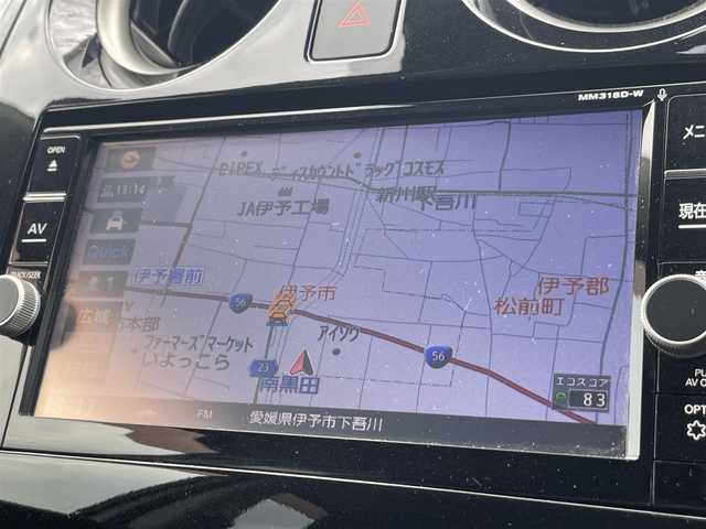 日産 ノート e－パワー X 愛媛県 2018(平30)年 7.5万km ブリリアントホワイトパール フォグランプ/純正SDナビ/Bluetooth/CD/USB/ワンセグTV/バックカメラ/コーナーセンサー/ドラレコ/ETC/スペアキー/LED/オートライト/パワーステアリング/パワーウィンドウ/アイドリングストップ/レーンキープアシスト/純正フロアマット/純正アルミホイール