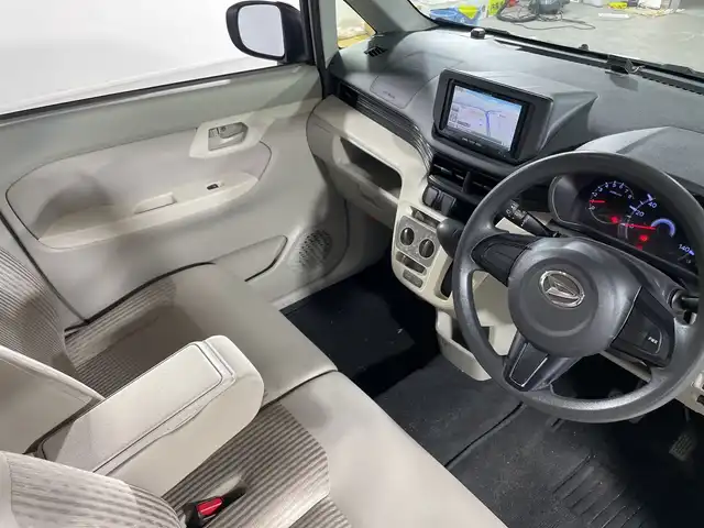 ダイハツ ムーヴ L SAⅢ 福岡県 2018(平30)年 8.8万km パール 社外メモリーナビ/ CD/フルセグTV/Bluetooth/バックカメラ/ETC/社外前方ドライブレコーダー/スマートアシストIII