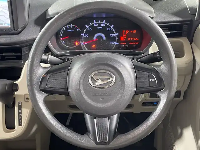 ダイハツ ムーヴ L SAⅢ 福岡県 2018(平30)年 8.8万km パール 社外メモリーナビ/ CD/フルセグTV/Bluetooth/バックカメラ/ETC/社外前方ドライブレコーダー/スマートアシストIII