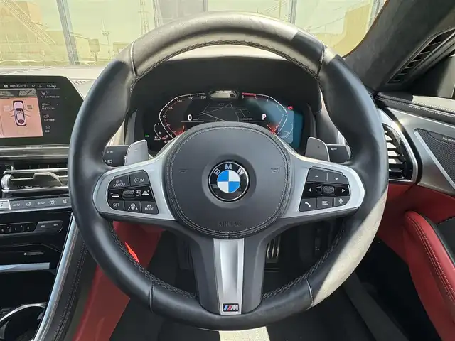 ＢＭＷ ８４０ｄ xDriveグランクーペ 石川県 2019(令1)年 2.1万km ミネラルホワイト 4WD/純正HDDナビ/バック/サイド/全方位カメラ/ｈａｒｍａｎ／ｋａｒｄｏｎオーディオ/AppleCarPlay/Bluetooth/USB/ヘッドアップディスプレイ/アダプティブクルーズコントロール/インテリジェントセーフティー/衝突軽減ブレーキ/パドルシフト/ブラインドスポットモニター/電動格納ミラー/ワイヤレスチャージャー/赤／黒革シート/パワーシート/メモリーシート/シートヒーター/シートベンチレーション/ドライブレコーダー/ミラー一体型ETC