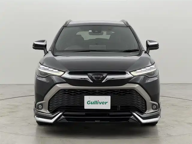 トヨタ カローラ クロス Z 福岡県 2023(令5)年 1.5万km アティチュードブラックマイカ ワンオーナー　/モデリスタエアロ　/純正９型ＤＡナビ　/全方位カメラ　/ビルトインＥＴＣ　/前後ドラレコ　/レーダークルコン　/コーナーセンサー　/トヨタセーフティセンス　/衝突軽減ブレーキ　/レーンキープアシスト　/ブラインドスポットモニター　/アクセル踏み間違い防止　/ハーフレザー　/パワーシート　/シートヒーター　/パワーバックドア　/ＬＥＤヘッドライト