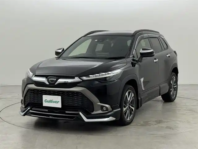 トヨタ カローラ クロス Z 福岡県 2023(令5)年 1.5万km アティチュードブラックマイカ ワンオーナー　/モデリスタエアロ　/純正９型ＤＡナビ　/全方位カメラ　/ビルトインＥＴＣ　/前後ドラレコ　/レーダークルコン　/コーナーセンサー　/トヨタセーフティセンス　/衝突軽減ブレーキ　/レーンキープアシスト　/ブラインドスポットモニター　/アクセル踏み間違い防止　/ハーフレザー　/パワーシート　/シートヒーター　/パワーバックドア　/ＬＥＤヘッドライト