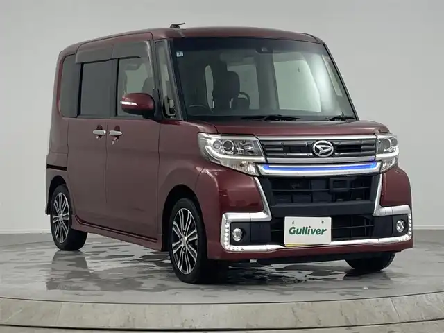 ダイハツ タント カスタム RS トップED SAⅡ 熊本県 2016(平28)年 7万km ファイアークォーツレッドM フルセグナビ　/Ｂｌｕｅｔｏｏｔｈ　/ＣＤ／ＤＶＤ　/バックカメラ　/スペアキー　/ターボ　/バックカメラ　/両側パワースライドドア　/フロアマット　/純正アルミホイール　/衝突軽減ブレーキ　/ＬＥＤヘッドライト