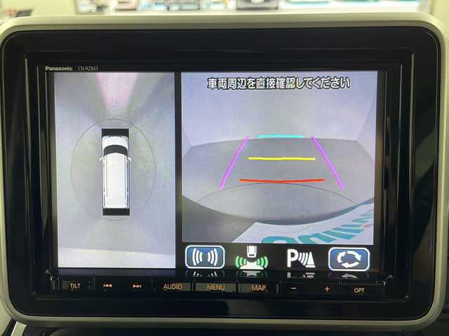 スズキ スペーシア カスタム HYBRID XS 岐阜県 2018(平30)年 0.9万km ブルーイッシュブラックパール3 純正8インチSDナビ 【CN-RZ843】/全方位カメラ/運転席シートヒーター/ハーフレザーシート/前後ドライブレコーダー/両側パワースライドドア/カラーヘッドアップディスプレイ/LEDヘッドライト/ステアリングスイッチ/革巻きステアリング/純正フロアマット/スマートキー/フォグランプ