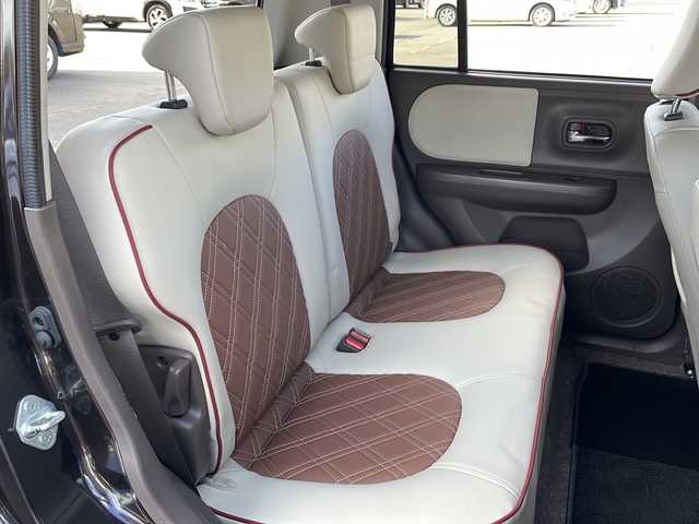 スズキ ラパン ショコラ X 道北・旭川 2014(平26)年 3.7万km アーバンブラウンパールメタリック /4WD//禁煙車//純正メモリナビ//BT/SD/AUX/1セグ//バックカメラ//アイドリングストップ//合皮シート//シートヒーター//ミラーヒーター//オートライト//HIDヘッドライト//エンジンスターター//プッシュスタート//スマートキー//純正フロアマット//ドアバイザー