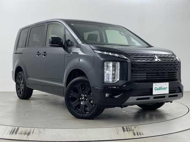 三菱 デリカＤ：５ シャモニー 埼玉県 2025(令7)年 0.1千km グラファイトグレーメタリック/ブラックマイカ 登録済未使用車　/全方位カメラ　/電動リアゲート　/BSM/パドルシフト　/レーンキープアシスト　/レーダークルーズコントロール　/衝突軽減ブレーキ　/ハンドルヒーター　/Ｄ席パワーシート　/スマートキー/横滑り防止措置