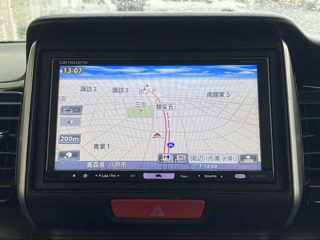 ホンダ Ｎ ＢＯＸ カスタム G Lパッケージ 青森県 2013(平25)年 10.9万km クリスタルブラックパール 片側パワースライドドア/横滑り防止システム/ETC/オートライト/HIDヘッドライト/フォグランプ/社外15インチアルミ/純正フロアマット/プッシュスタート/スマートキー/ドアバイザー