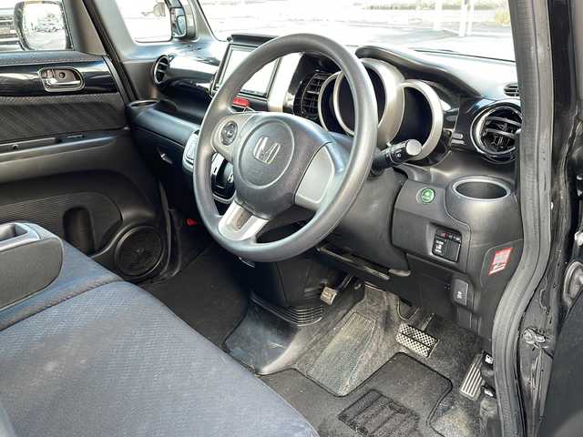 ホンダ Ｎ ＢＯＸ カスタム G Lパッケージ 青森県 2013(平25)年 10.9万km クリスタルブラックパール 片側パワースライドドア/横滑り防止システム/ETC/オートライト/HIDヘッドライト/フォグランプ/社外15インチアルミ/純正フロアマット/プッシュスタート/スマートキー/ドアバイザー