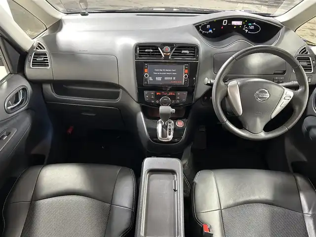 日産 セレナ HWS S HV Vセレ Aセーフ 大阪府 2015(平27)年 6.2万km タイガーアイブラウン 黒革シート 純正ナビTV 360カメラ フリップダウンモニター クルーズコントロール 衝突軽減ブレーキ レーンアシスト 両側パワースライドドア クリアランスソナー リアオートエアコン ETC
