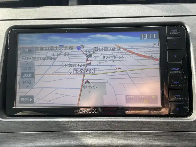 トヨタ プリウス S 島根県 2009(平21)年 17.5万km スーパーホワイトⅡ 社外メモリナビ　/ワンセグ/ＤＶＤ再生　/バックカメラ　/ＥＣＴ　/クルーズコントロール　/スマートキー　/プッシュスタート　/オートライト　/横滑り防止装置　/純正１５ＡＷ　/スペアキー１本