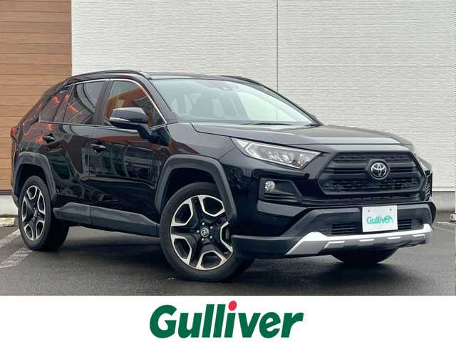 トヨタ ＲＡＶ４ アドベンチャー 秋田県 2019(令1)年 3.6万km アティチュードブラックマイカ 純正ナビ/衝突軽減システム/４WD/LEDヘッドライト/フルセグ/バックカメラ/スマートキー/前席シートヒーター/エアシート/D席パワーシート/純正アルミ/コーナーセンサー/アイドリングストップ/クルーズコントロール/プッシュスタート/MTモード付AT/パーキングアシスト/オートマチックハイビーム/ダウンヒルアシストコントロール/ステアリングスイッチ/ステアリングヒーター/ルーフレール/純正フロアマット/ETC/オートライト/オートエアコン/パワーステアリング/パワーウィンドウ/横滑り防止/盗難防止装置/電動格納ウィンカーミラー