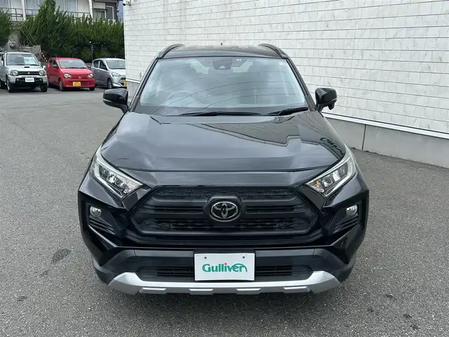 トヨタ ＲＡＶ４ アドベンチャー 山形県 2019(令1)年 3.6万km アティチュードブラックマイカ 純正9インチナビ/トヨタセーフティセンス/4WD/LEDヘッドライト/フルセグTV/バックカメラ/スマートキー/前席シートヒーター/エアシート/D席パワーシート/純正アルミ/コーナーセンサー/クルーズコントロール/パーキングアシスト/オートマチックハイビーム/ダウンヒルアシストコントロール/ステアリングスイッチ/ステアリングヒーター/ルーフレール/純正フロアマット/ETC