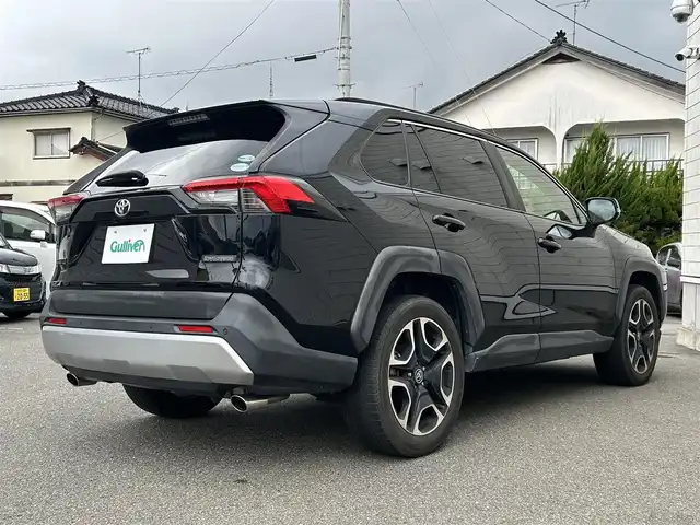 トヨタ ＲＡＶ４ アドベンチャー 山形県 2019(令1)年 3.6万km アティチュードブラックマイカ 純正9インチナビ/トヨタセーフティセンス/4WD/LEDヘッドライト/フルセグTV/バックカメラ/スマートキー/前席シートヒーター/エアシート/D席パワーシート/純正アルミ/コーナーセンサー/クルーズコントロール/パーキングアシスト/オートマチックハイビーム/ダウンヒルアシストコントロール/ステアリングスイッチ/ステアリングヒーター/ルーフレール/純正フロアマット/ETC