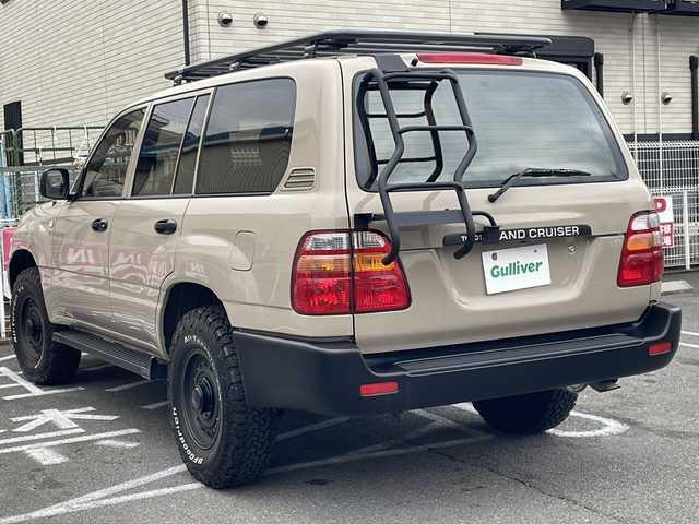 トヨタ ランドクルーザー VX－LTD 京都府 1998(平10)年 7.3万km ベージュ １ナンバー　ベージュ塗装　丸目フェイス Ｔ／Ａタイヤ　マットブラックグリル/バンパー ＡＲＢキャリア　ラダー　ＳＲ　ナビＭＤＶ－５７０９　Ｂカメ　ＥＴＣ　クルコン　クラシックインテリア COOLBOX