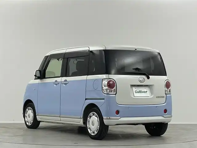 ダイハツ ムーヴ キャンバス G メイクアッフ SA Ⅱ 埼玉県 2017(平29)年 4.8万km パールホワイトⅢ/シルキーブルーパール 2トーン 純正ナビ　Bカメラ　フルセグ　CD　DVD　BT　ETC　スマートアシスト3　両側パワースライドドア　LEDオートライト　ステアリングスイッチ　スペアキー