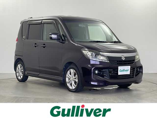 スズキ ソリオ バンディット DJE 栃木県 2015(平27)年 9.9万km ミステリアスバイオレットパール ワンオーナー/ALPINEフリップダウンモニター/Panasonicナビ/　フルセグTV/HDMI/BT/DVD/レーダーブレーキサポートII/クルーズコントロール/両側パワースライドドア/バックカメラ/ETC/フロアマット/純正ドアバイザー