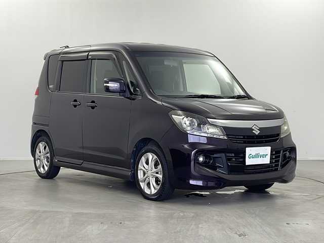 スズキ ソリオ バンディット DJE 栃木県 2015(平27)年 9.9万km ミステリアスバイオレットパール ワンオーナー/ALPINEフリップダウンモニター/Panasonicナビ/　フルセグTV/HDMI/BT/DVD/レーダーブレーキサポートII/クルーズコントロール/両側パワースライドドア/バックカメラ/ETC/フロアマット/純正ドアバイザー