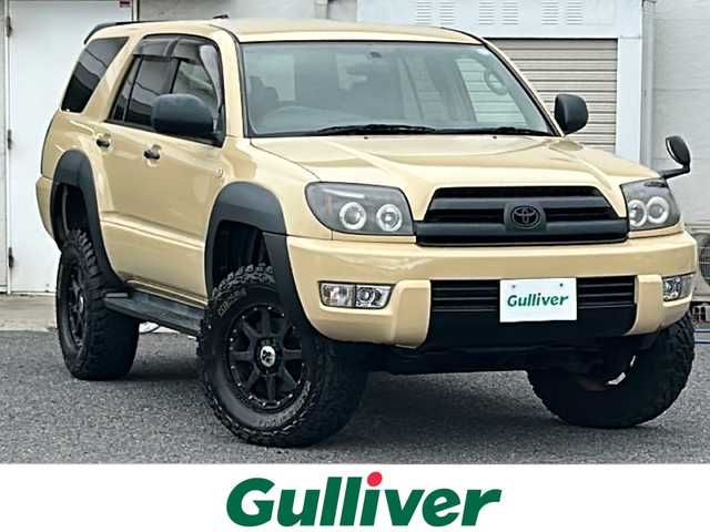 トヨタ ハイラックス サーフ SSR－X 千葉県 2002(平14)年 8.2万km ベージュ ベージュ全塗装　リフトＵＰサス　ホワイトレター　Ｍ／Ｔタイヤ　１７インチＡＷ　外イカリングライト　外テールライト　ブラックミラー　ブラックリアスポイラー　ナビ　バックカメラ　クラッツィオ革調カバー