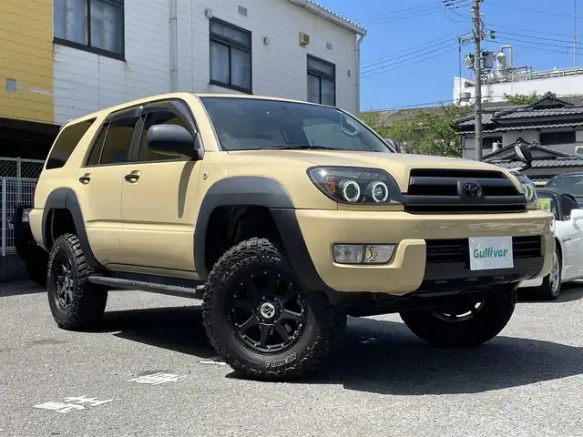 トヨタ ハイラックス サーフ SSR－X 和歌山県 2002(平14)年 8.2万km ベージュ ベージュ全塗装　/リフトＵＰサス　/ホワイトレター　/Ｍ／Ｔタイヤ/１７インチＡＷ/社外イカリングライト/社外テールライト/ブラックリアスポイラー/バックカメラ/レザーシートカバー